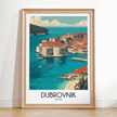 Dubrovnik Vintage Style Print