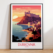 Dubrovnik Vintage Style Print