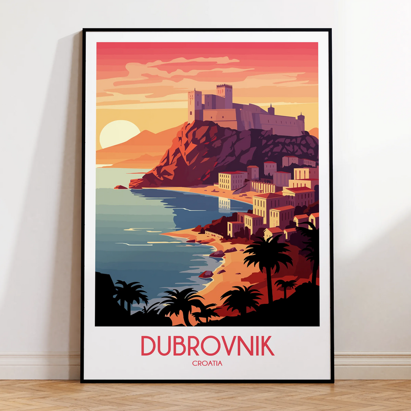 Dubrovnik Vintage Style Print