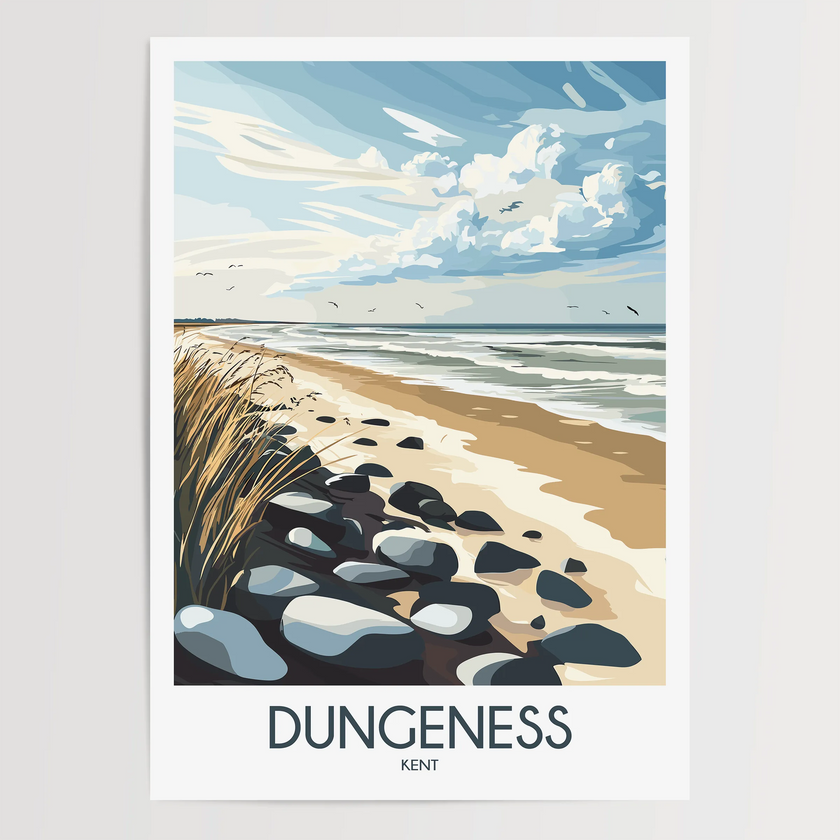 Dungeness Modern Travel Poster