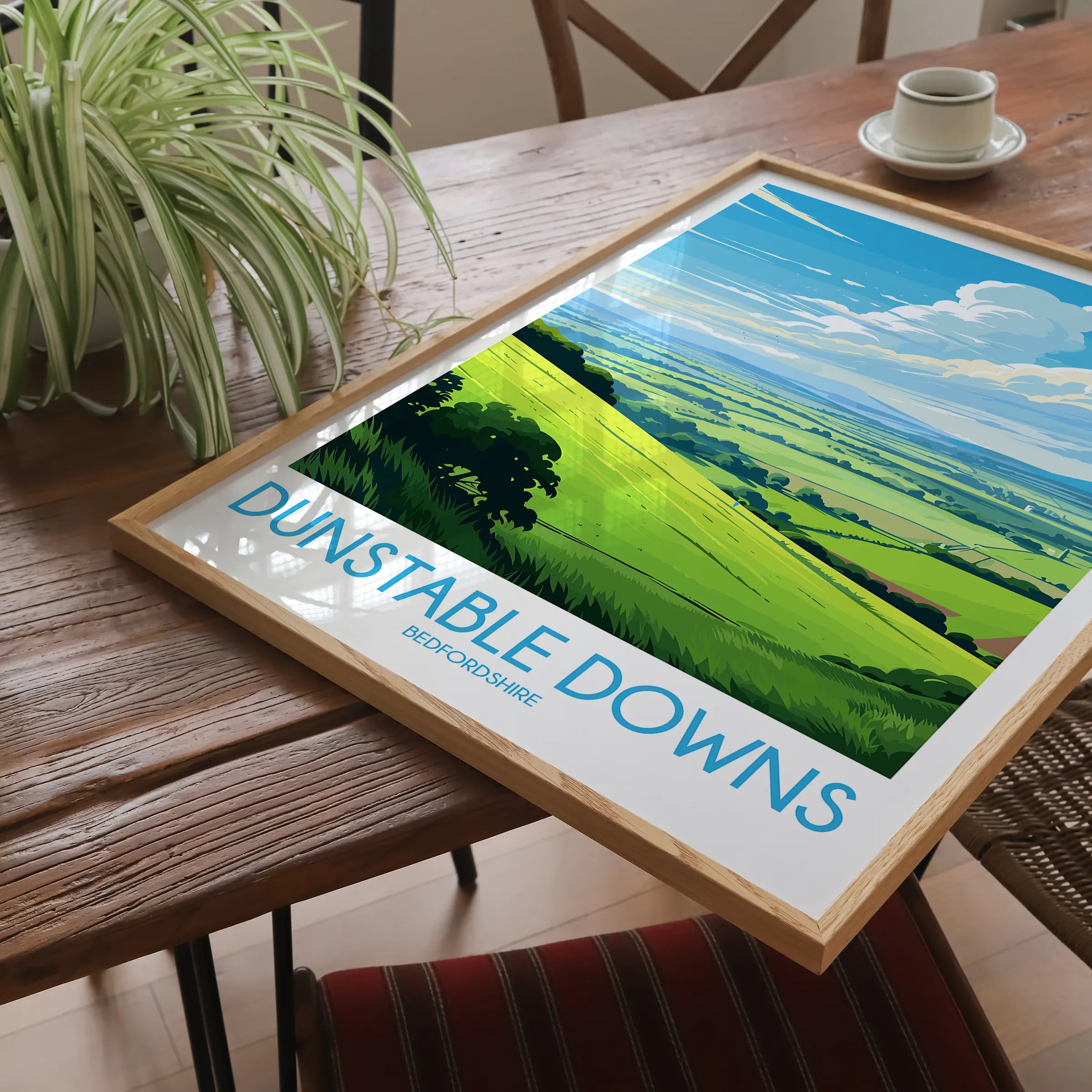 Dunstable Downs Vintage Style Print