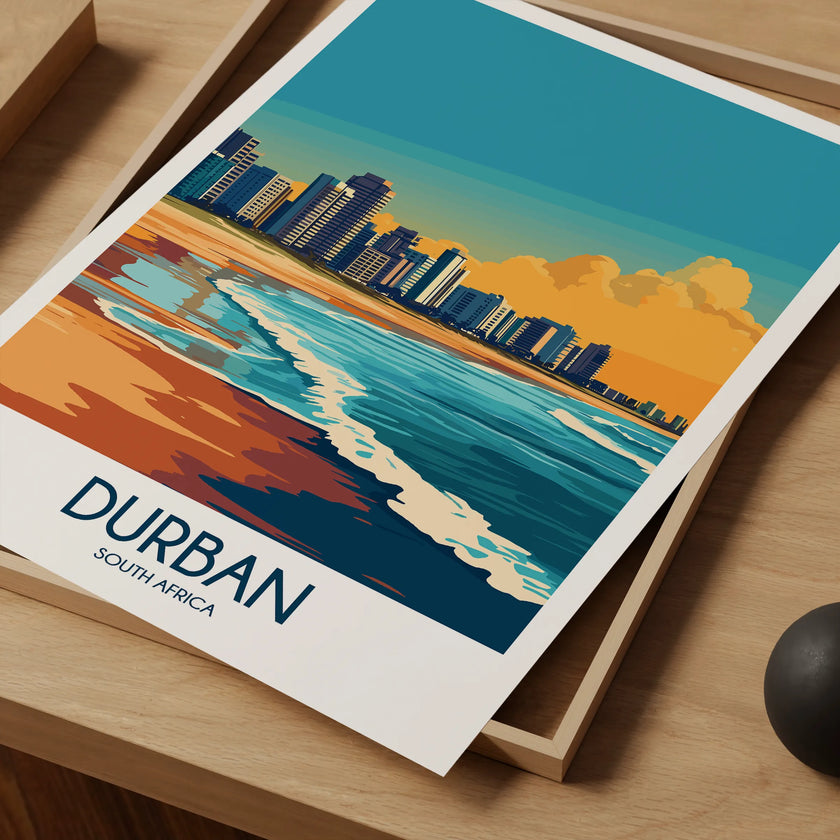 Durban Modern Travel Poster