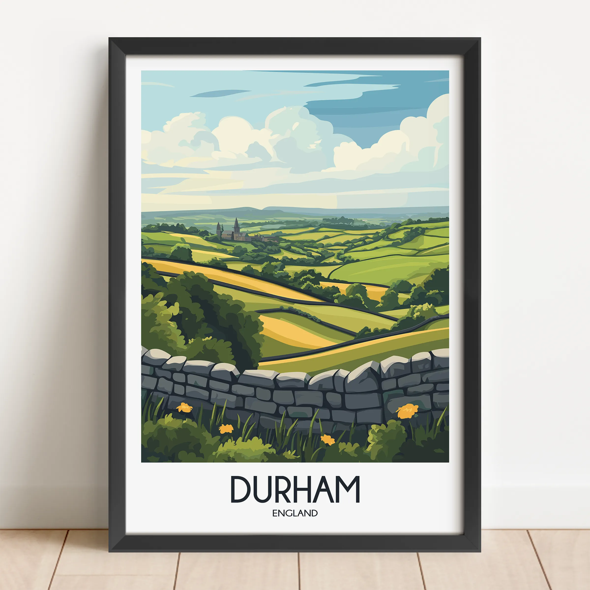 Durham Souvenir Poster Print