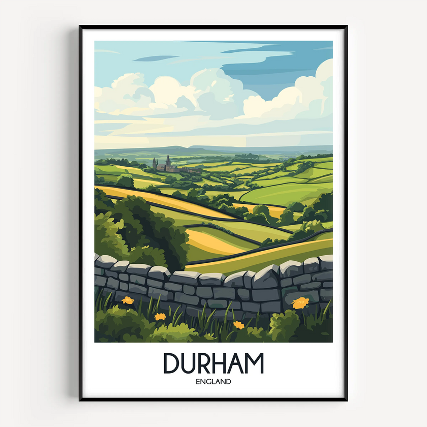 Durham Vintage Style Print