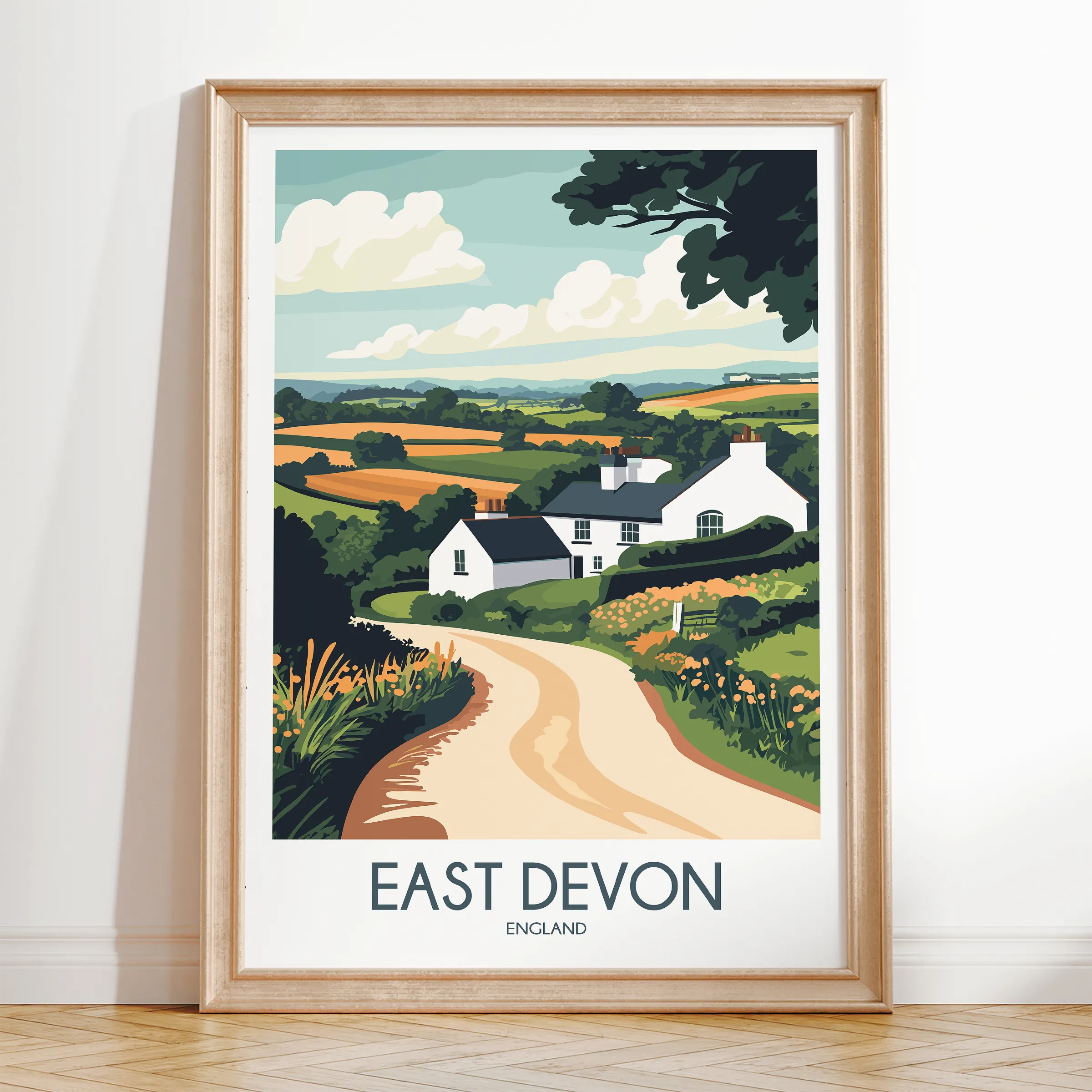 East Devon Souvenir Poster Print