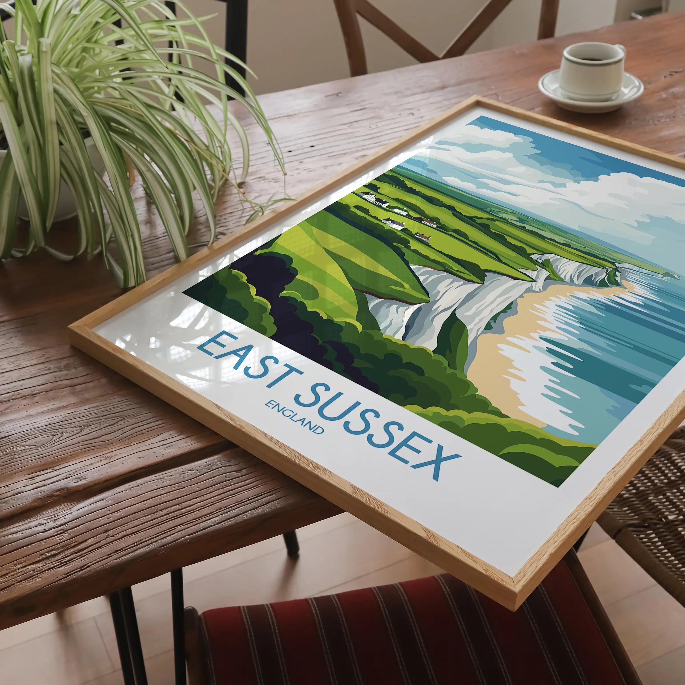 East Sussex Souvenir Poster Print