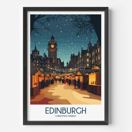 Edinburgh Modern Travel Poster