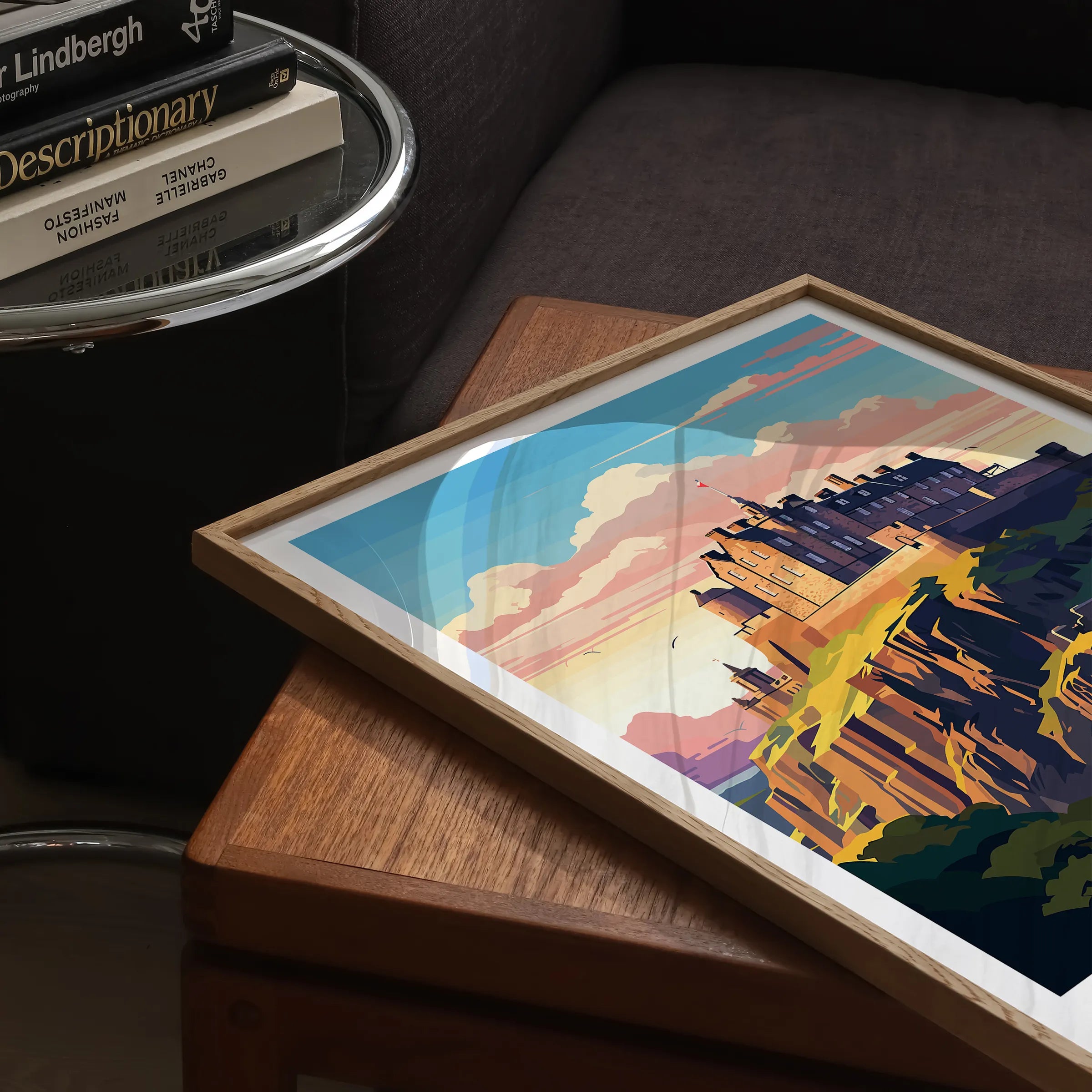 Edinburgh Retro Travel Illustration