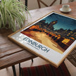 Edinburgh Retro Travel Illustration