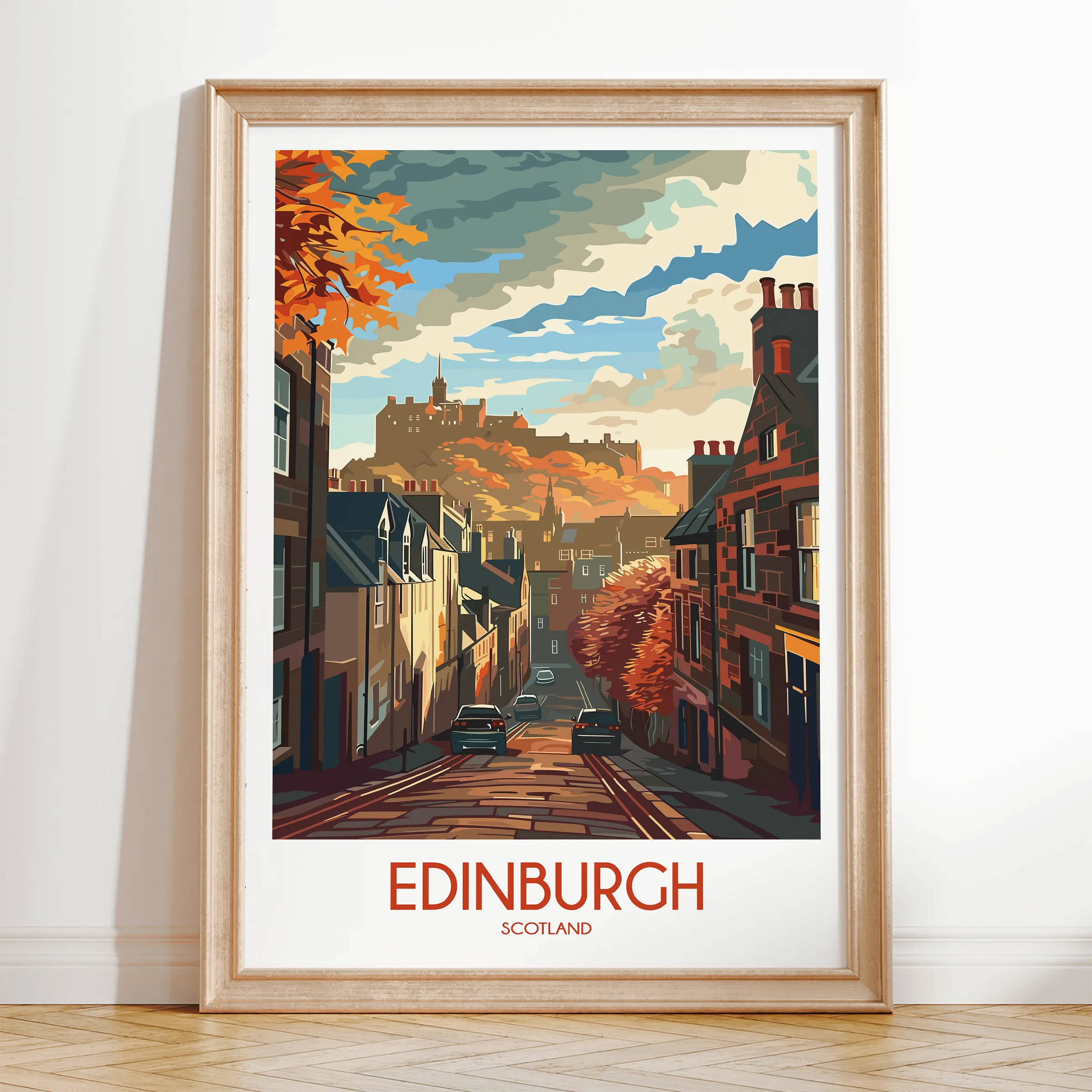 Edinburgh Vintage Style Print