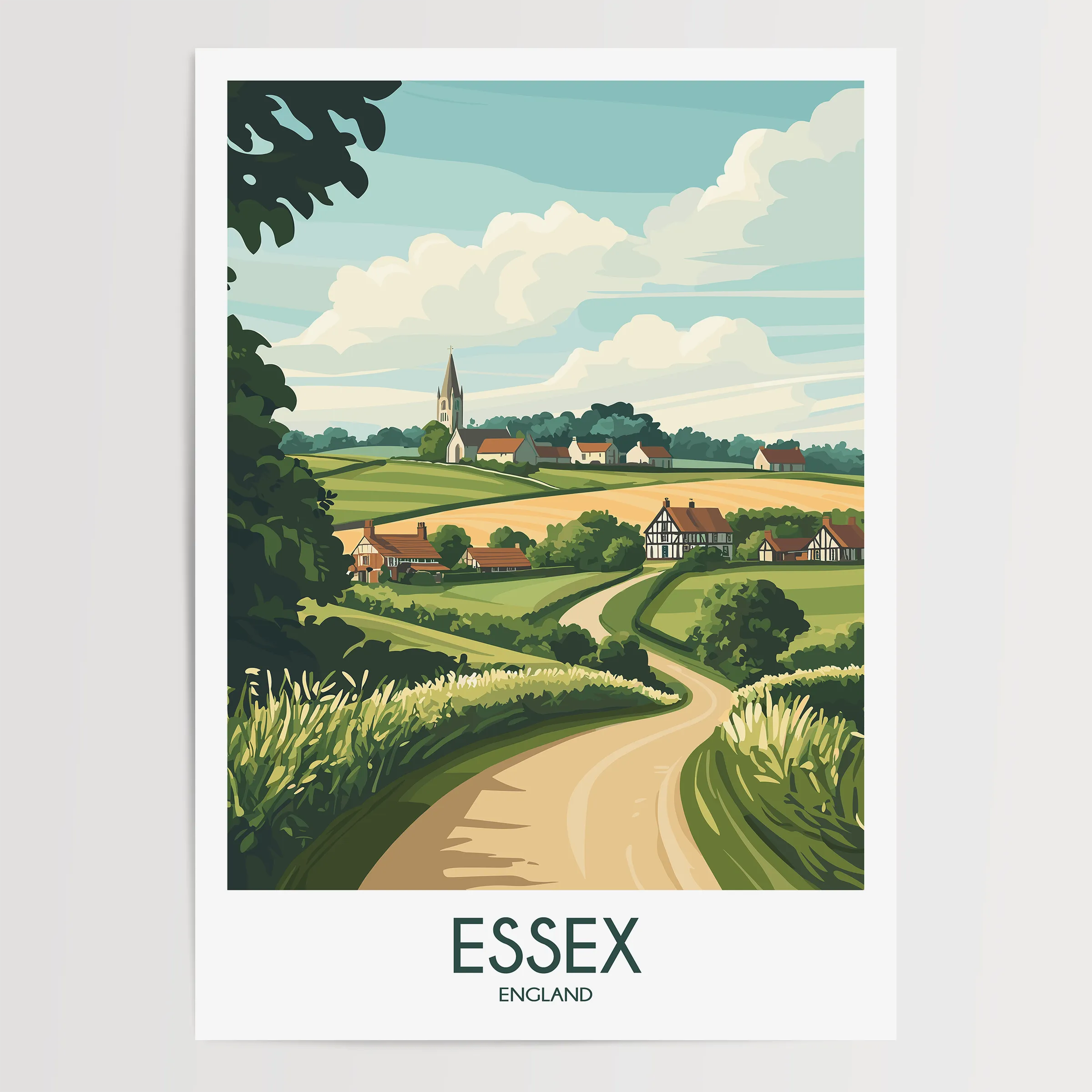 Essex Modern Travel Poster