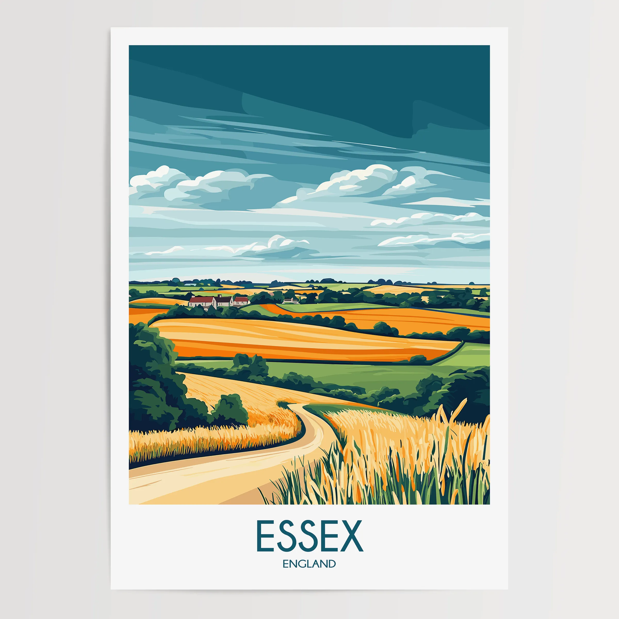 Essex Modern Travel Poster
