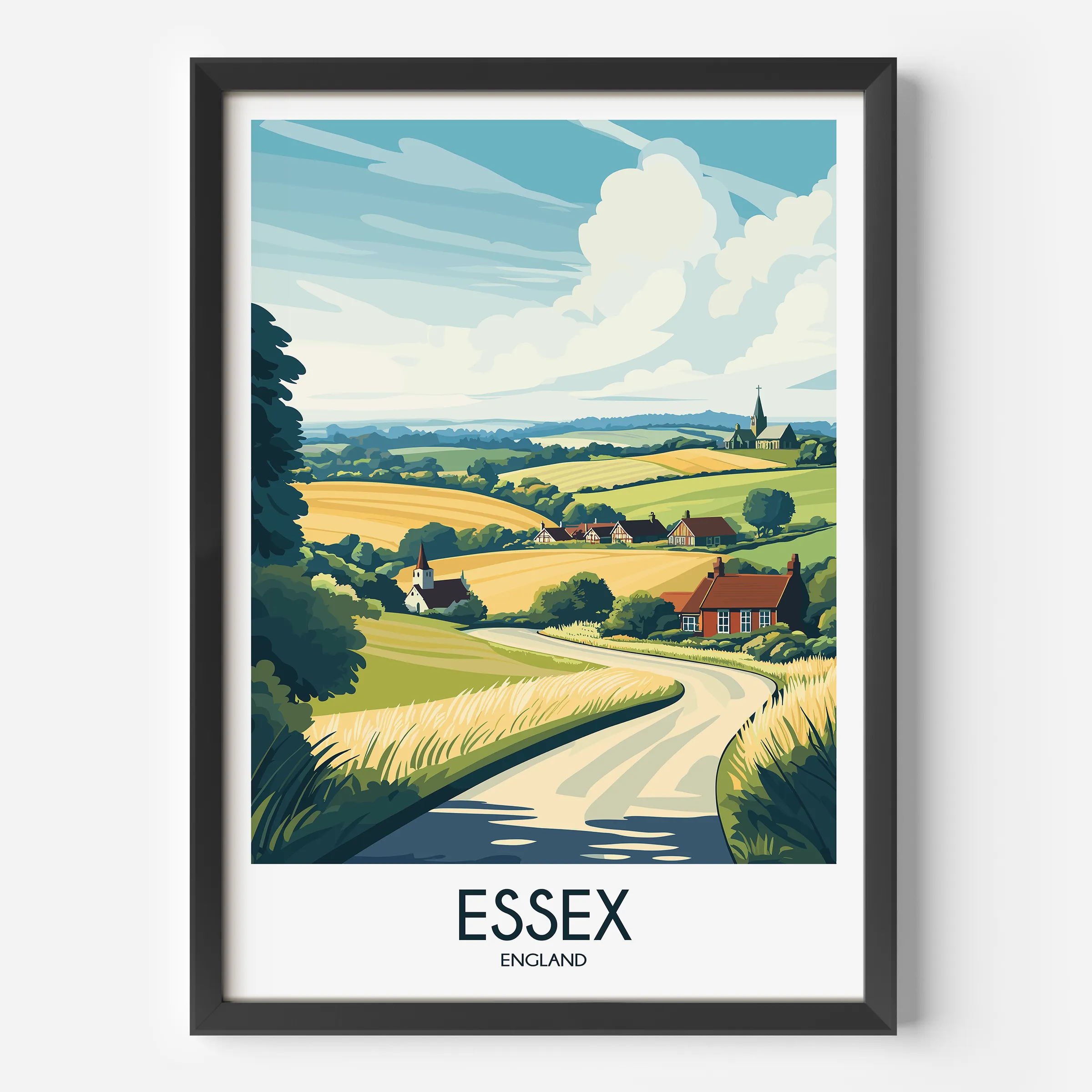 Essex Retro Travel Illustration
