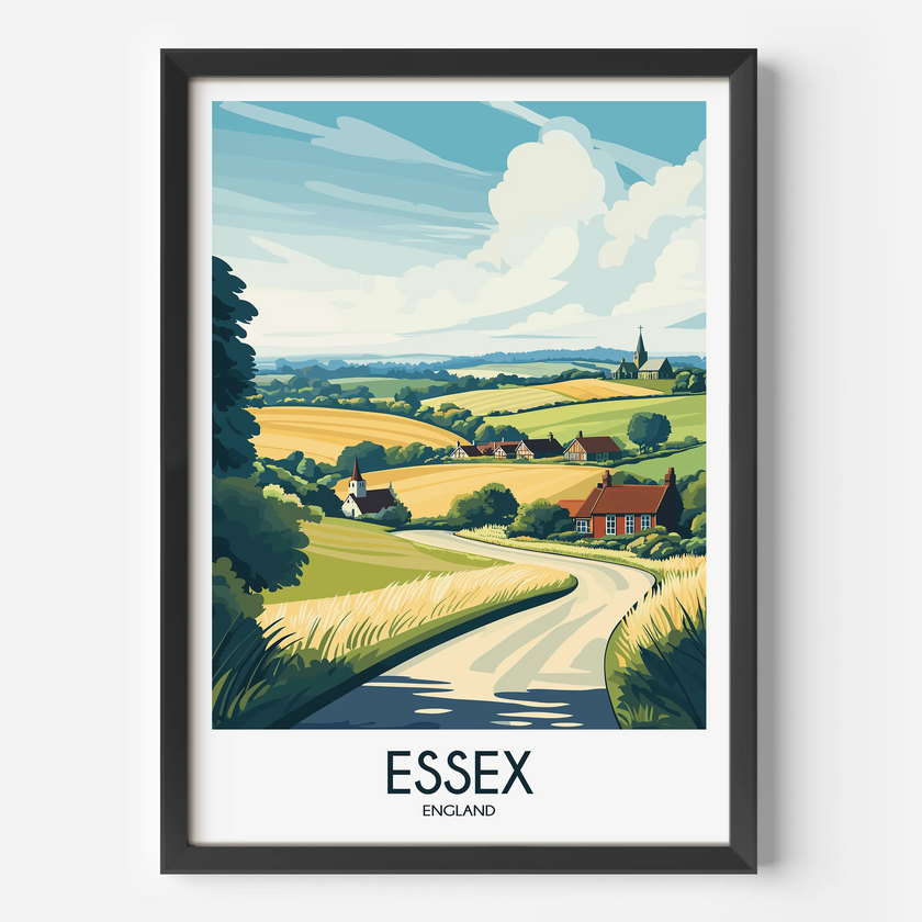 Essex Retro Travel Illustration