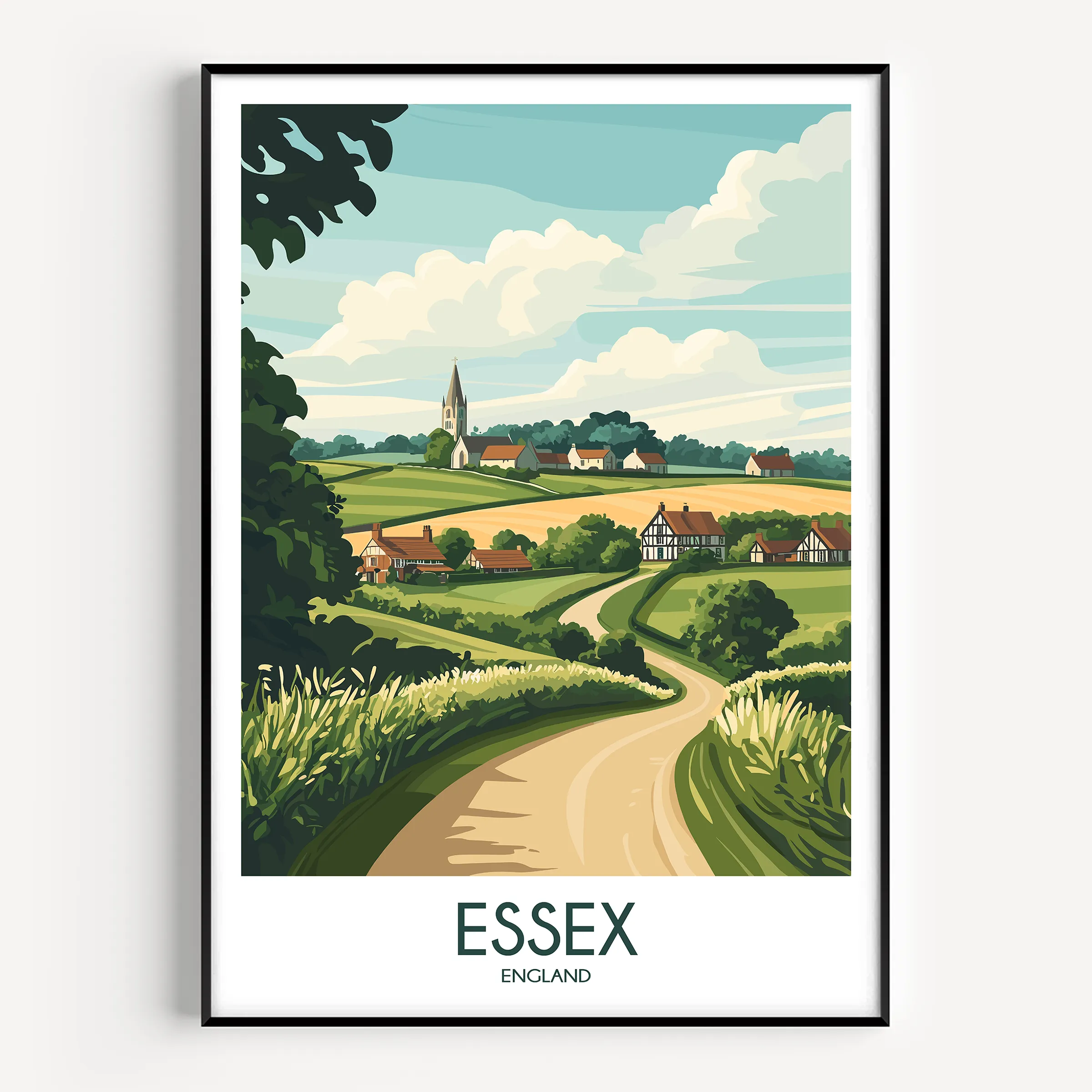 Essex Retro Travel Illustration