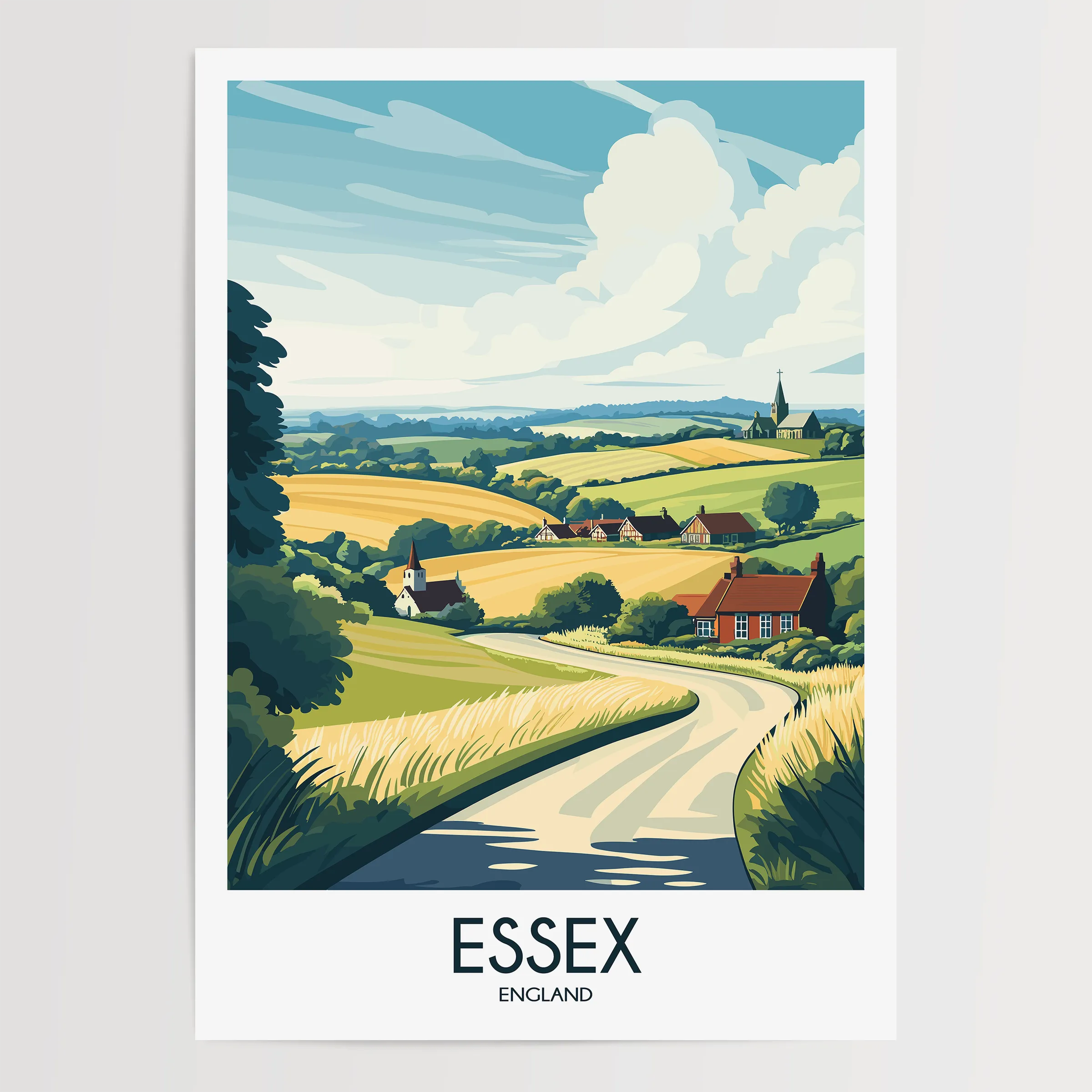 Essex Vintage Style Print