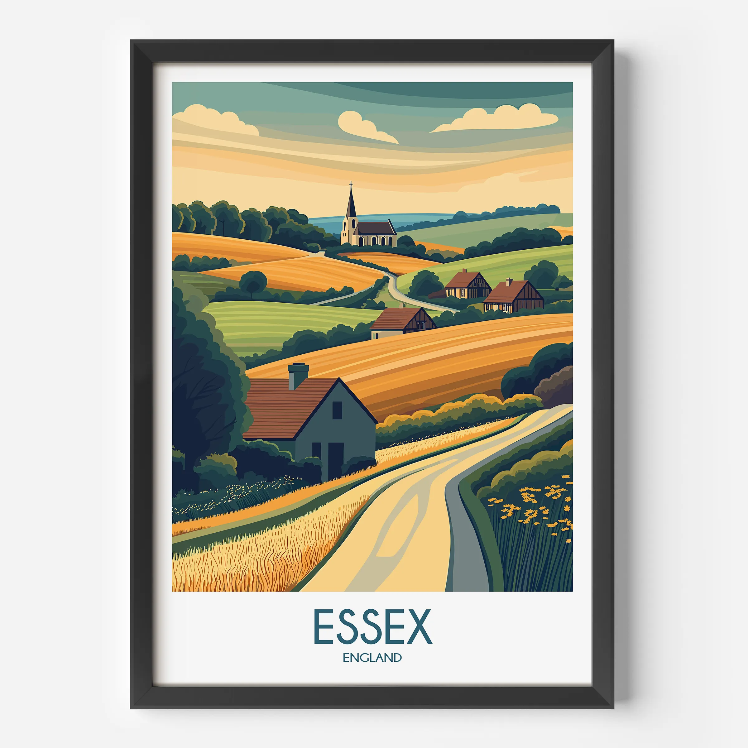 Essex Vintage Style Print