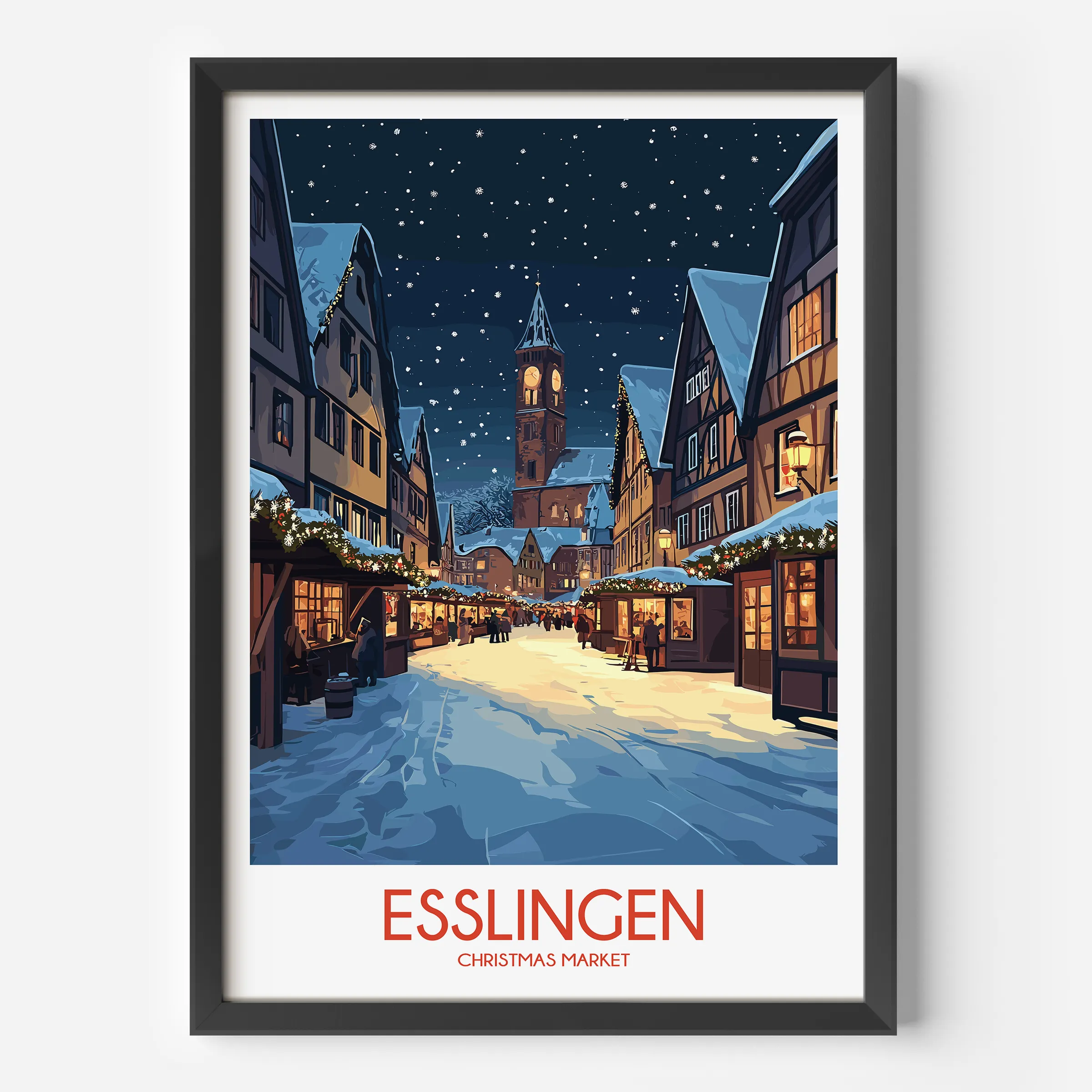 Esslingen Vintage Style Print