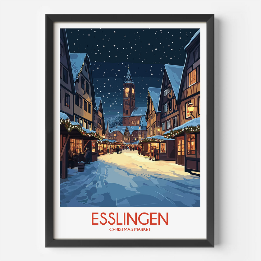 Esslingen Vintage Style Print