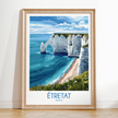 Etretat Vintage Style Print