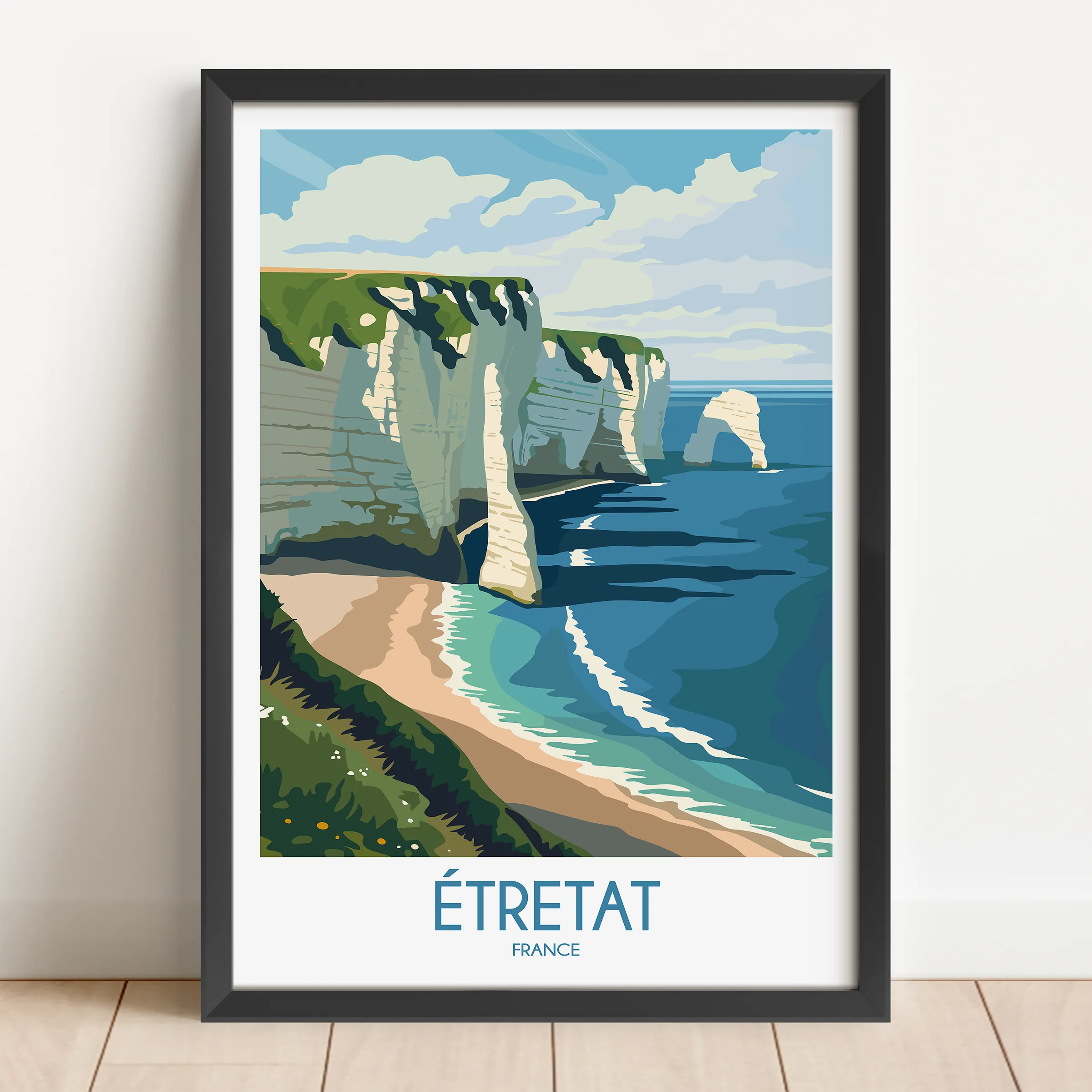 Etretat Vintage Style Print