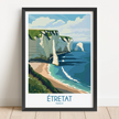Etretat Vintage Style Print
