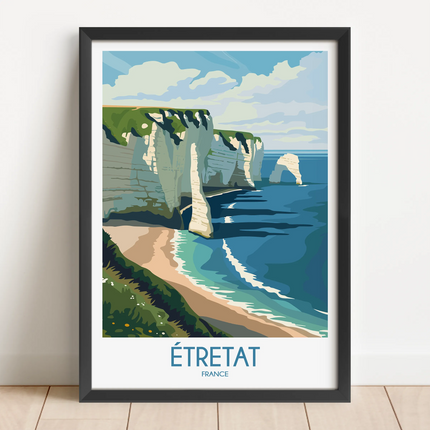 Etretat Vintage Style Print