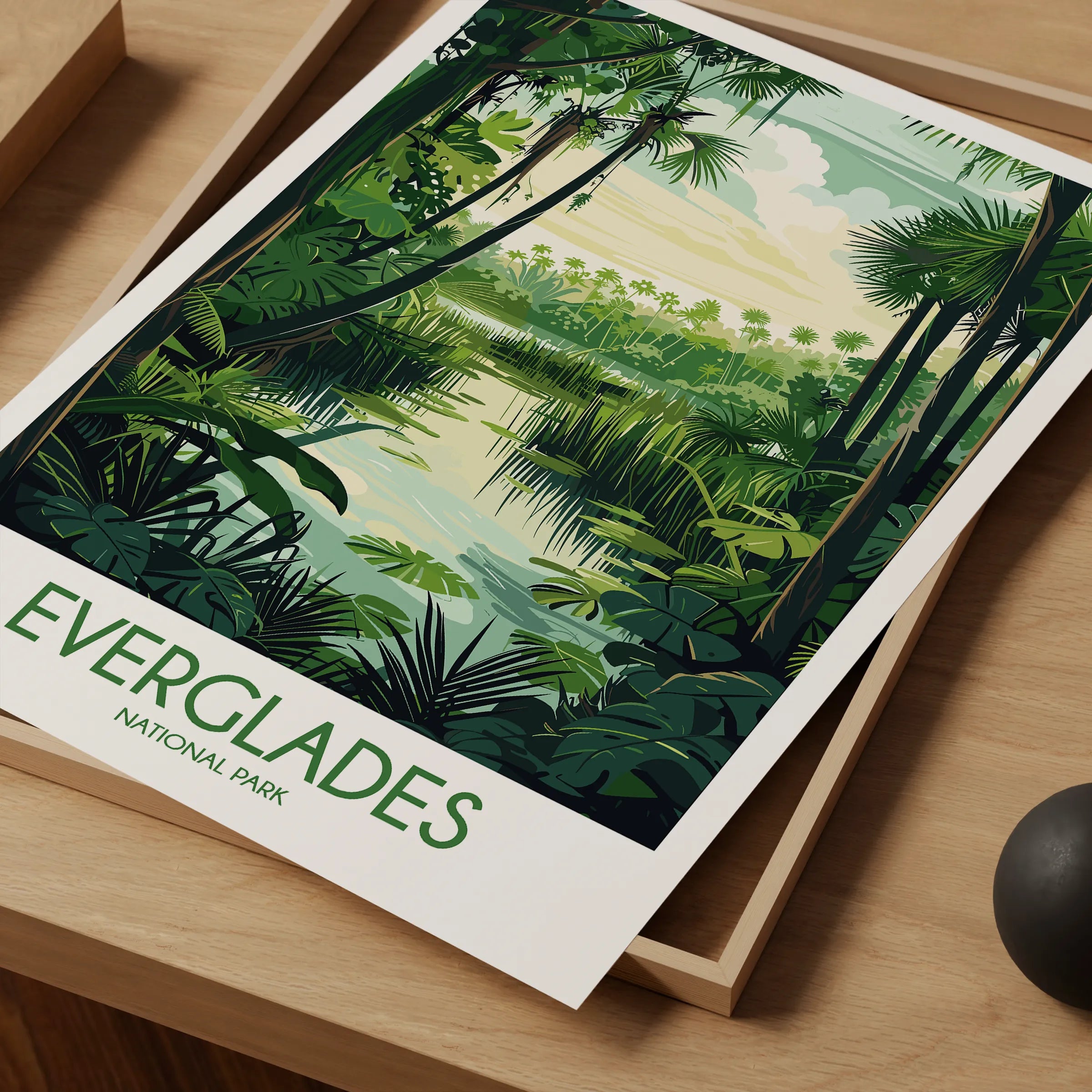 Everglades Modern Travel Poster