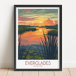 Everglades Modern Travel Poster