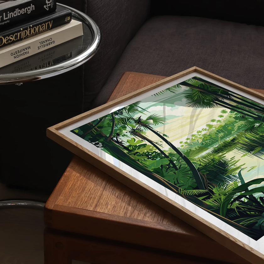 Everglades Retro Travel Illustration