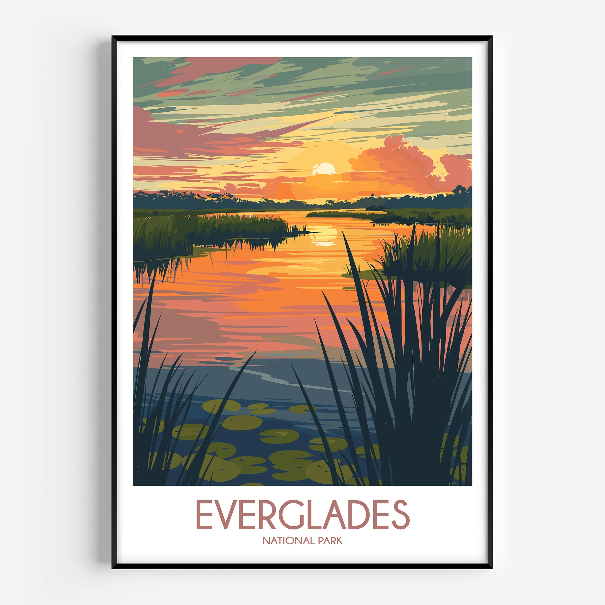Everglades Scenic Landscape Art