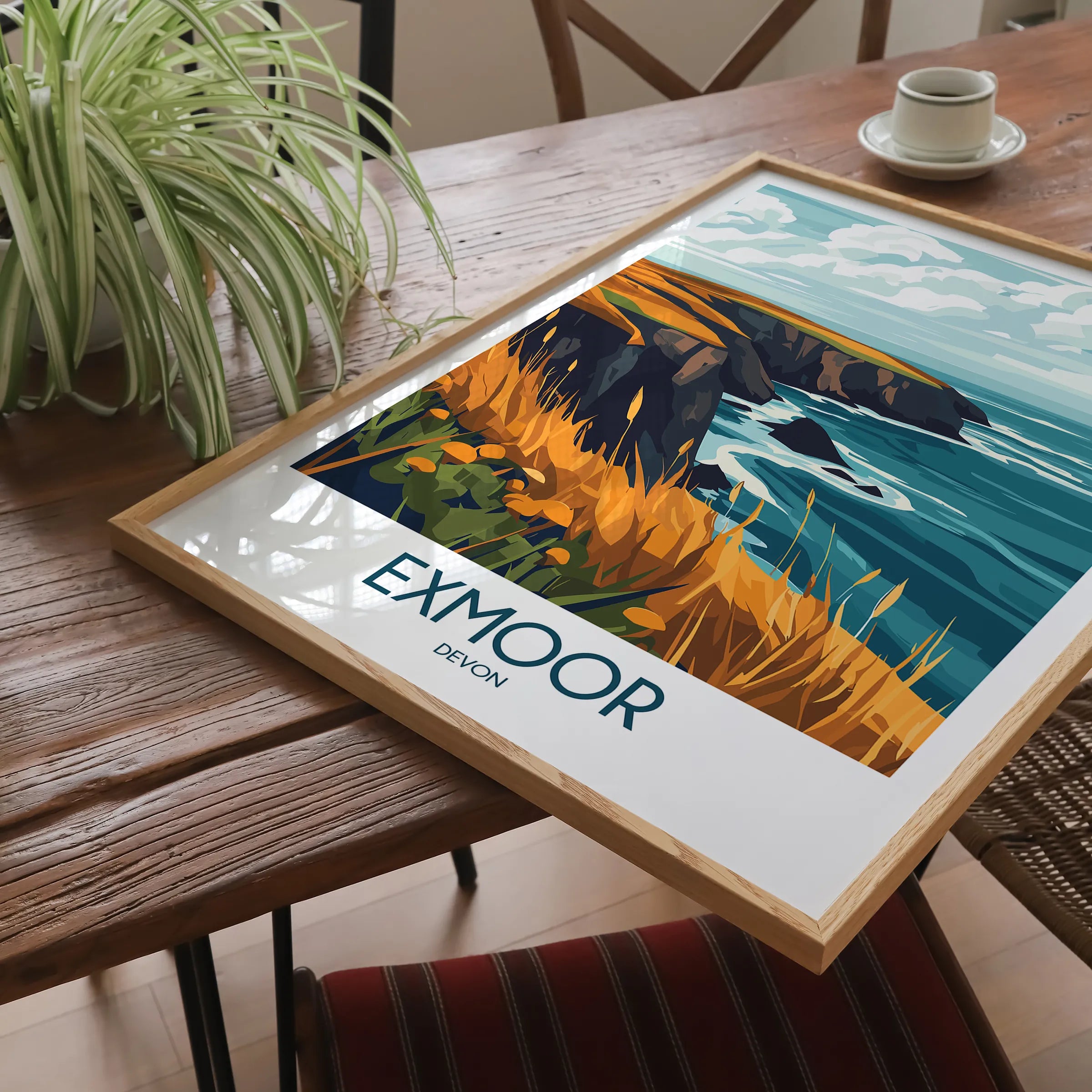 Exmoor Modern Travel Poster
