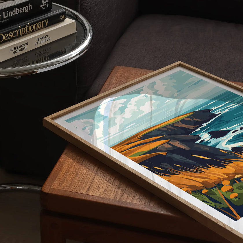 Exmoor Retro Travel Illustration