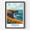 Exmoor Retro Travel Illustration