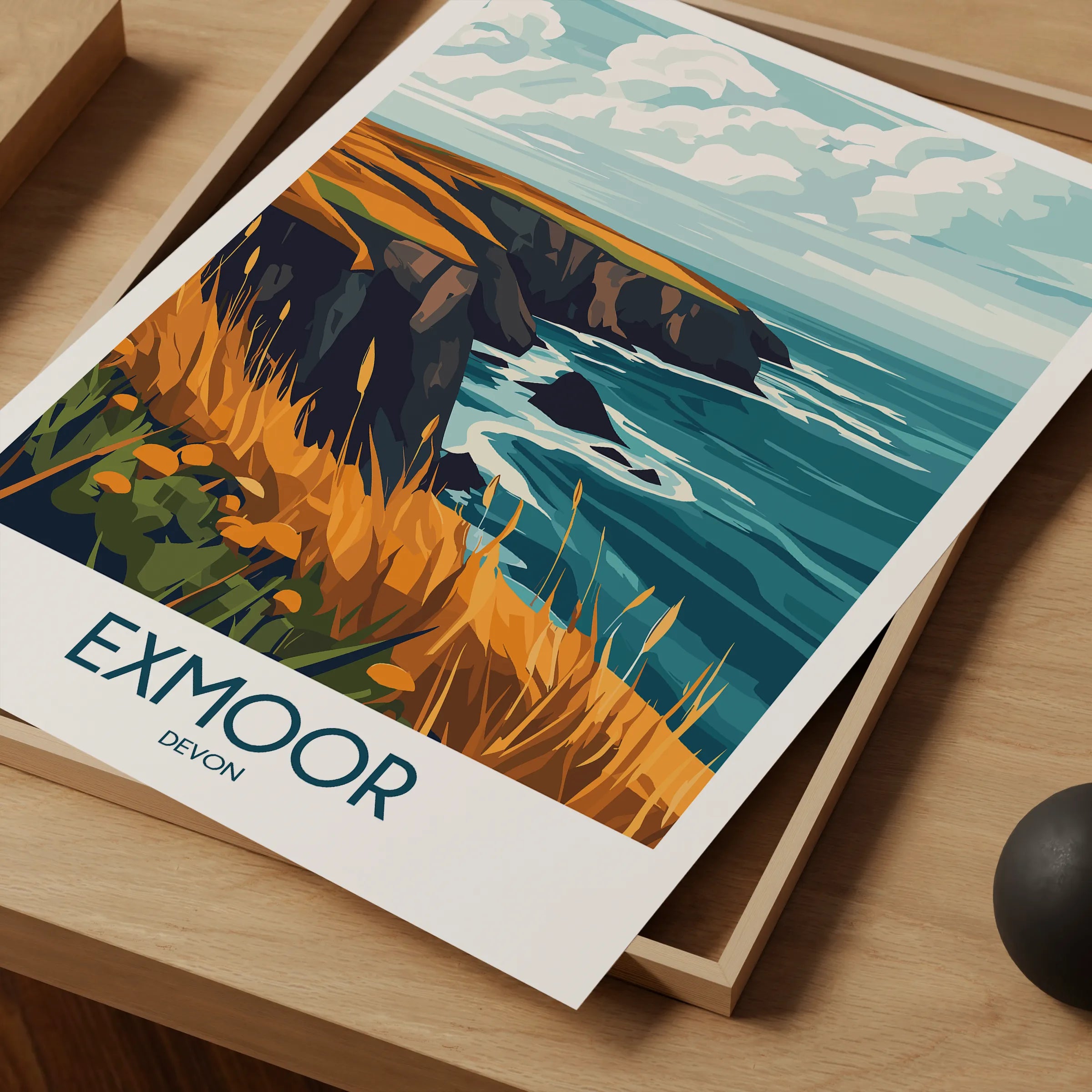 Exmoor Vintage Style Print