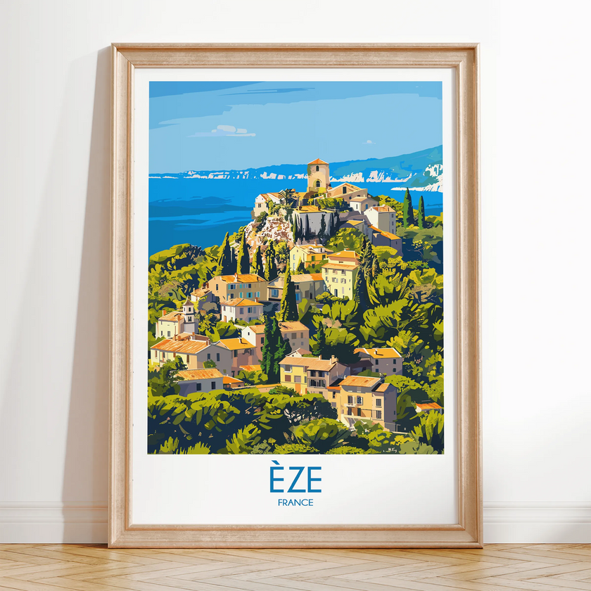 Èze Souvenir Poster Print