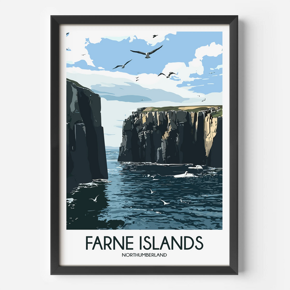 Farne Islands Minimalist Wall Art