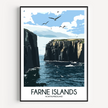 Farne Islands Souvenir Poster Print