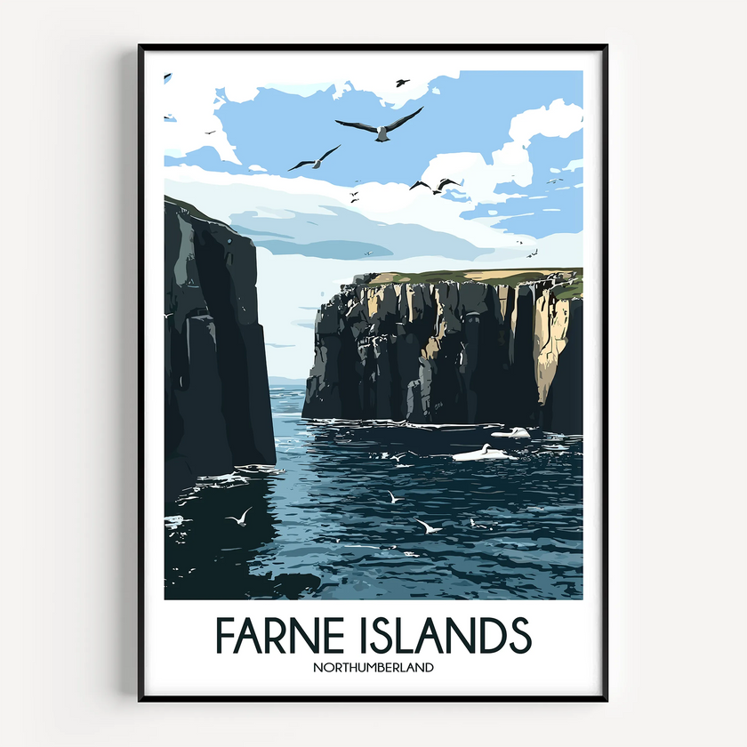 Farne Islands Souvenir Poster Print