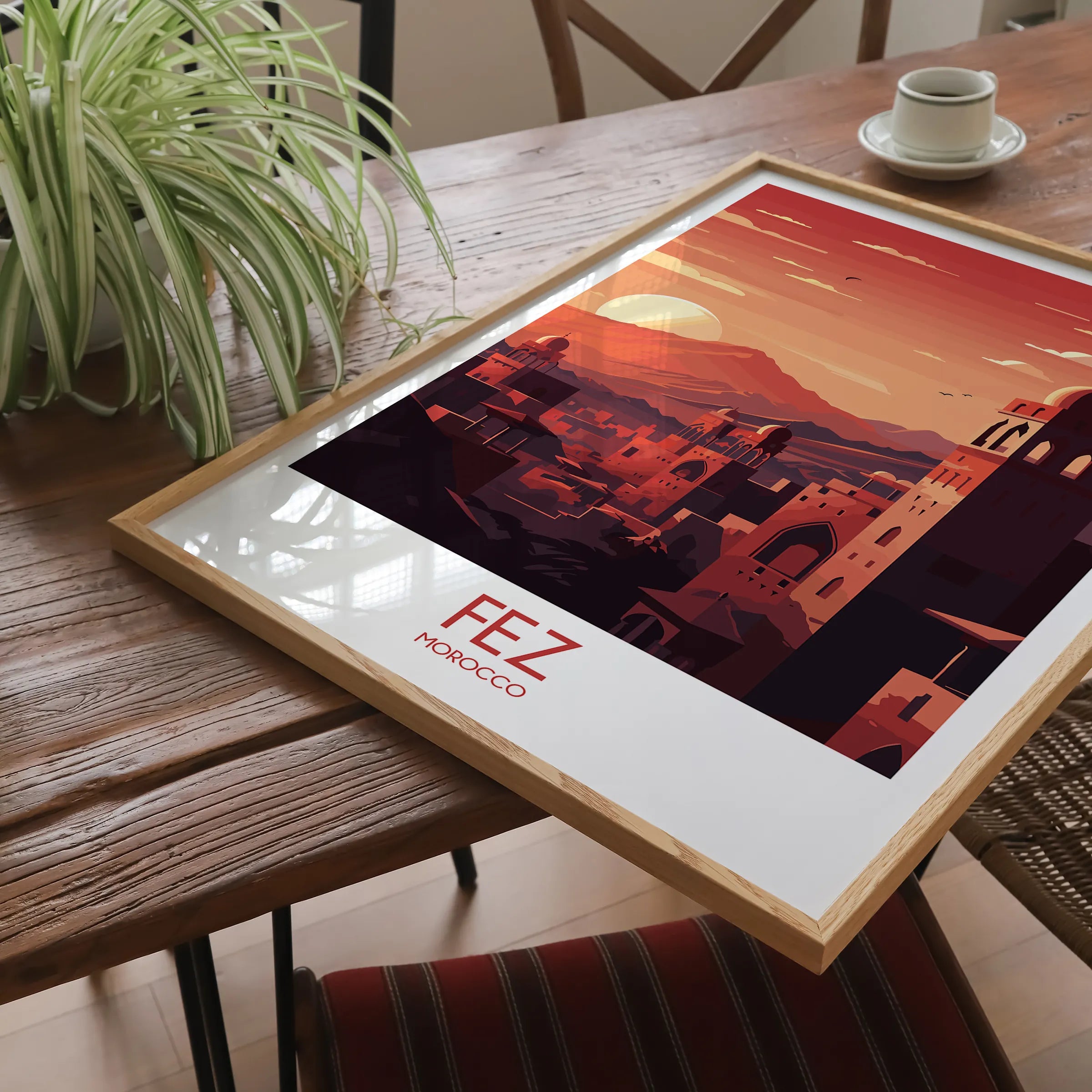 Fez Modern Travel Poster