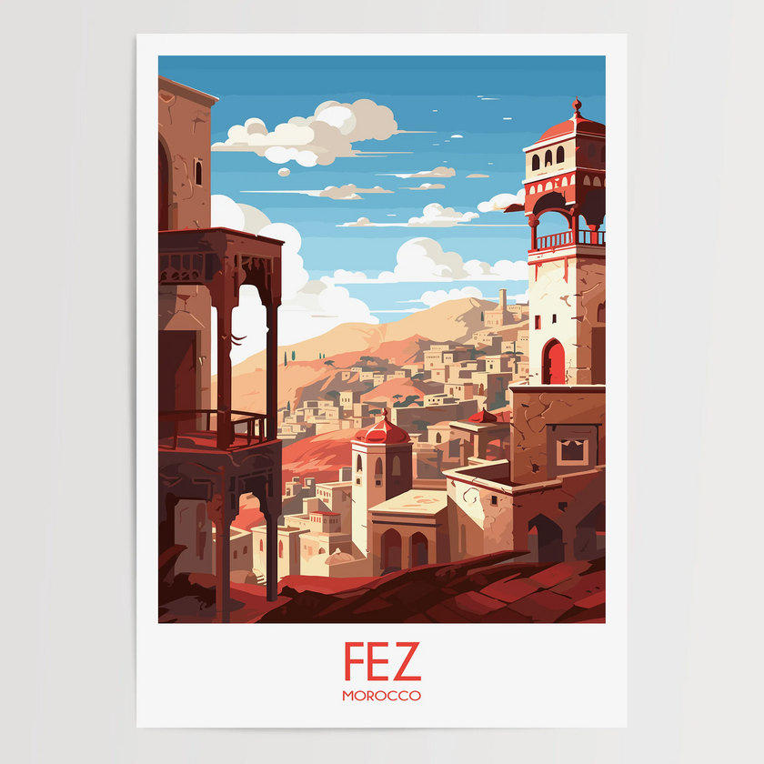 Fez Souvenir Poster Print