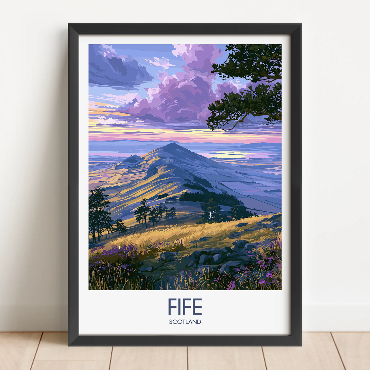 Fife Retro Travel Illustration
