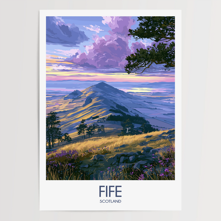 Fife Vintage Style Print