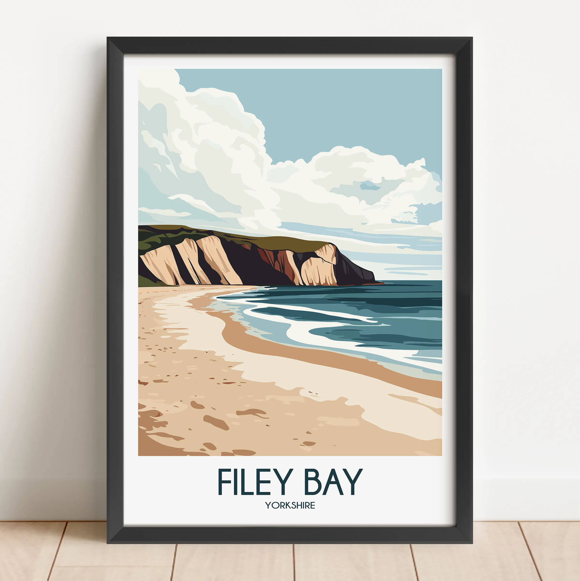 Filey Bay Gallery Quality Print