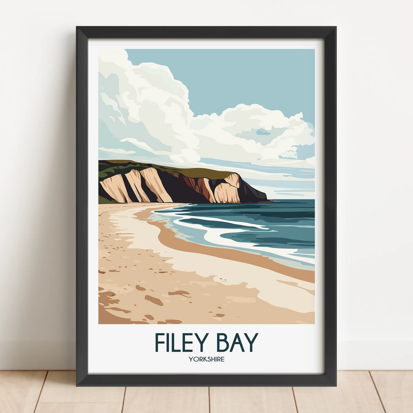 Filey Bay Gallery Quality Print