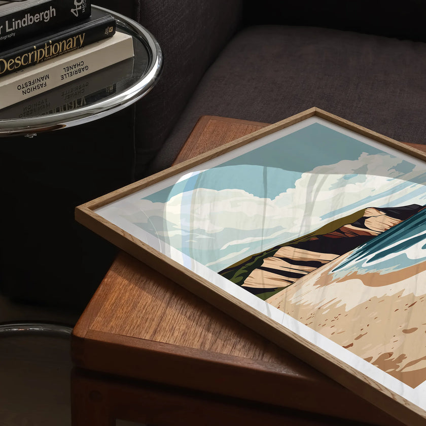 Filey Bay Scenic Landscape Art