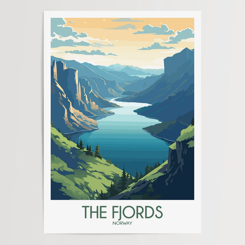 Fjords Destination Art Gift