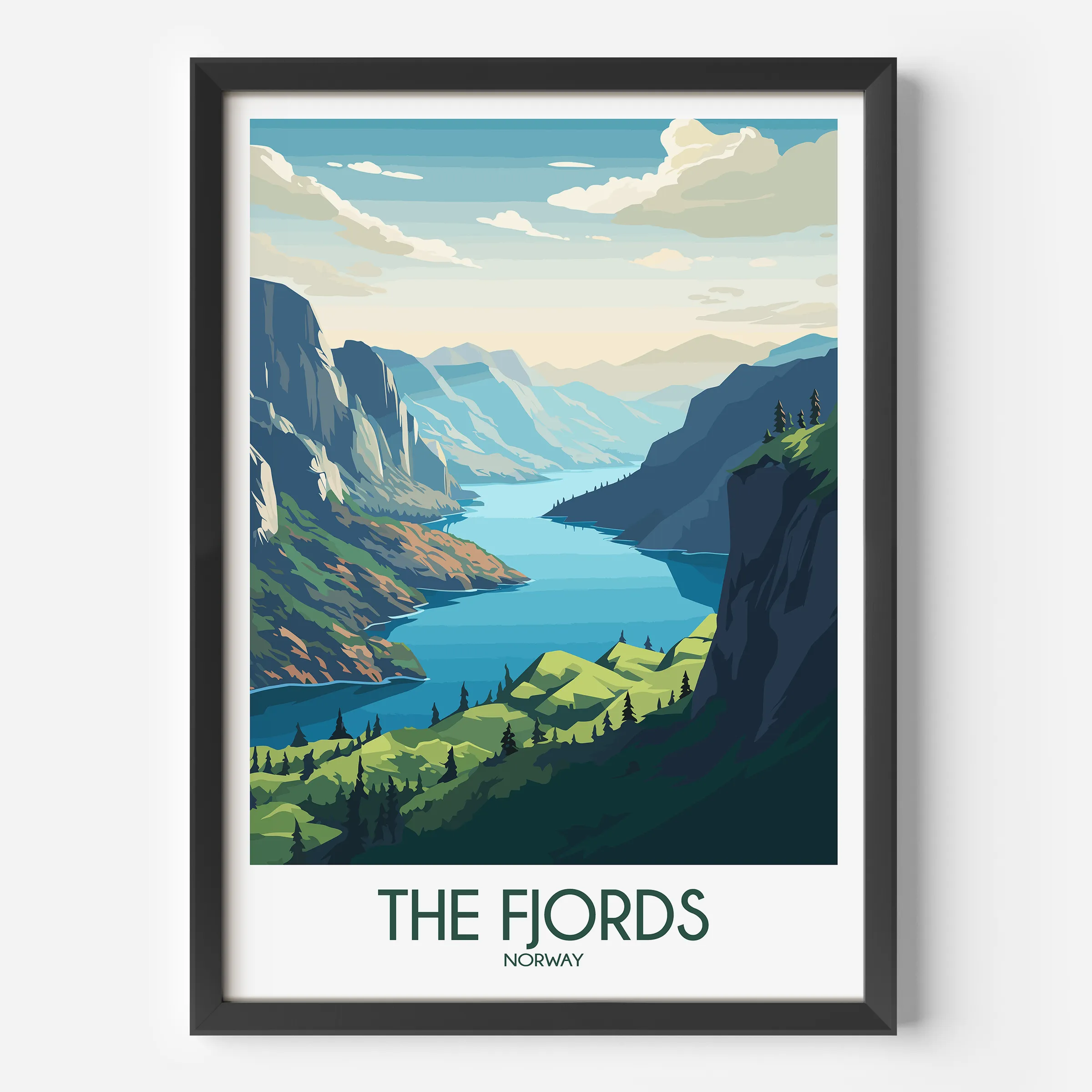 Fjords Minimalist Wall Art