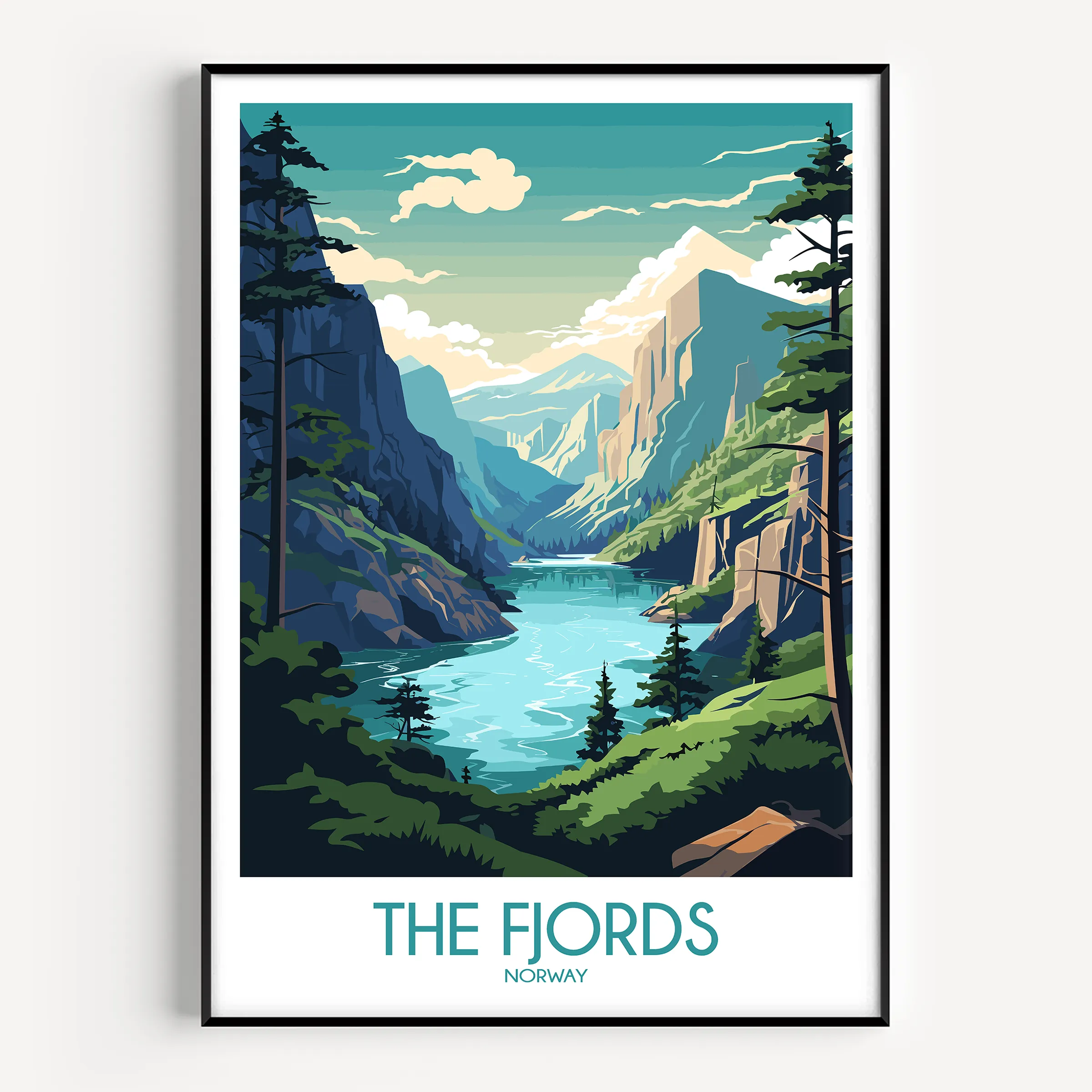 Fjords Minimalist Wall Art