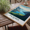 Fjords Retro Travel Illustration